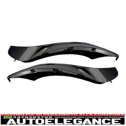 Alette splitter per paraurti anteriore adatte per mercedes w222 classe s s63 design (2013-up) edizione nera AUTOELEGANCERICAMBI