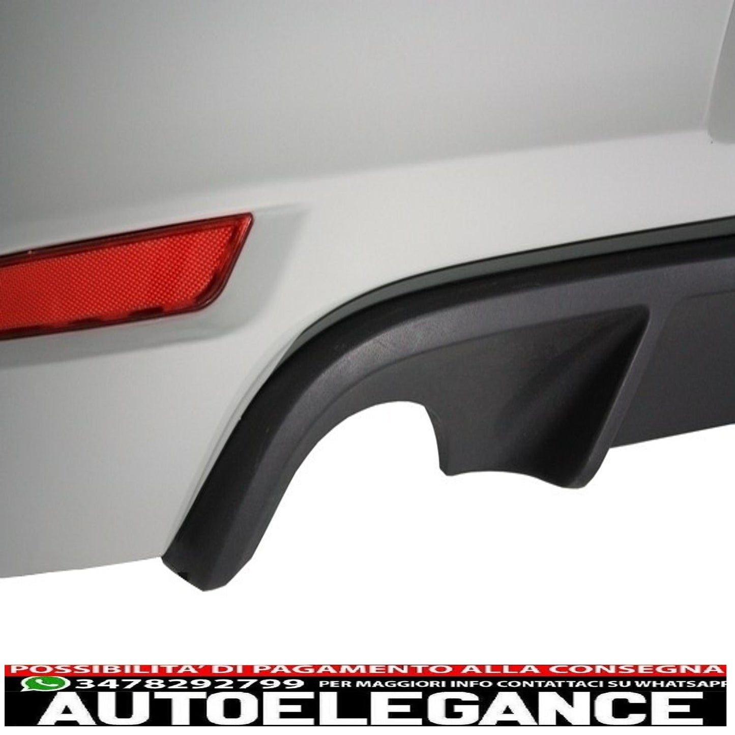 paraurti posteriore adatto per vw golf 6 vi (2008-2012) con impianto di scarico completo e fanali posteriori full led luci di svolta sequenziali dinamiche design gti