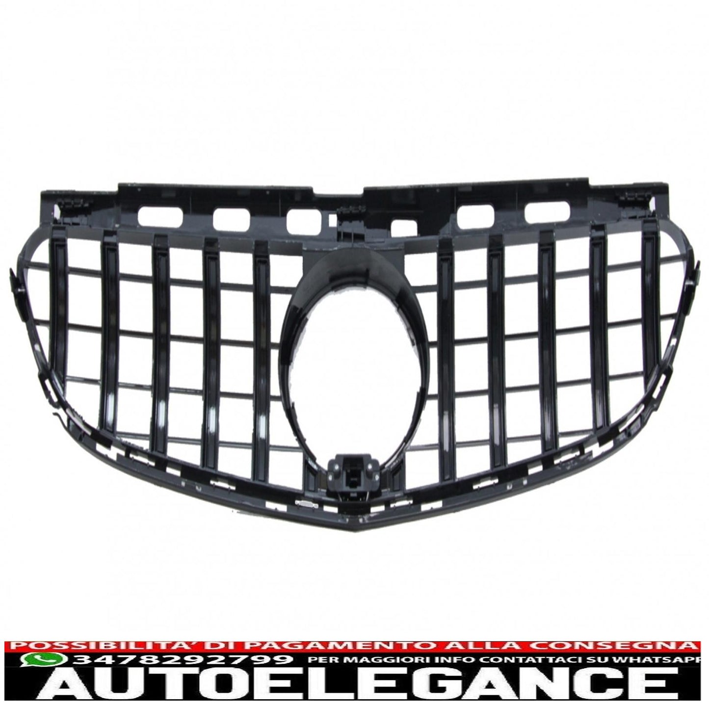 center grille suitable for mercedes e class w212 s212 facelift (2013-2016) gt-r design panamericana