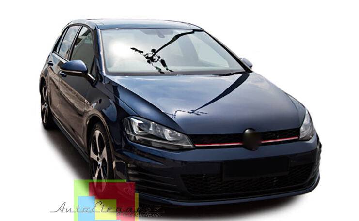 GRIGLIA ANTERIORE ADATTA PER VW GOLF 7 2012-2017 LOOK GTI NERO LUCIDA