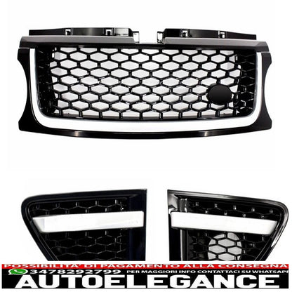 kit carrozzeria completo adatto per land rover sport l320 facelift (2009-2013) design autobiografia glohh fanali posteriori a led gl-3 dinamici
