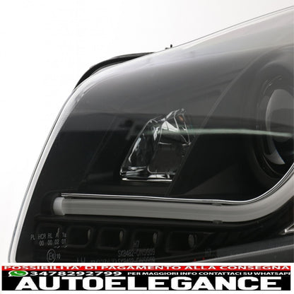 led drl headlights suitable for opel insignia (2008-2012) black daytime running lights