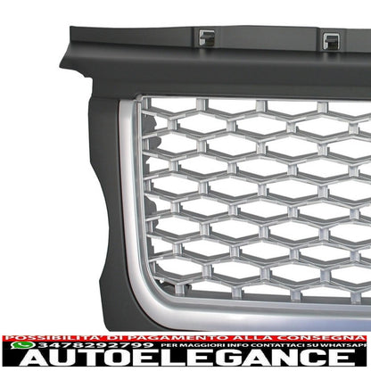 central grille and side vents group suitable for land rover sport l320 (2005-2008) autobiography look silver edition