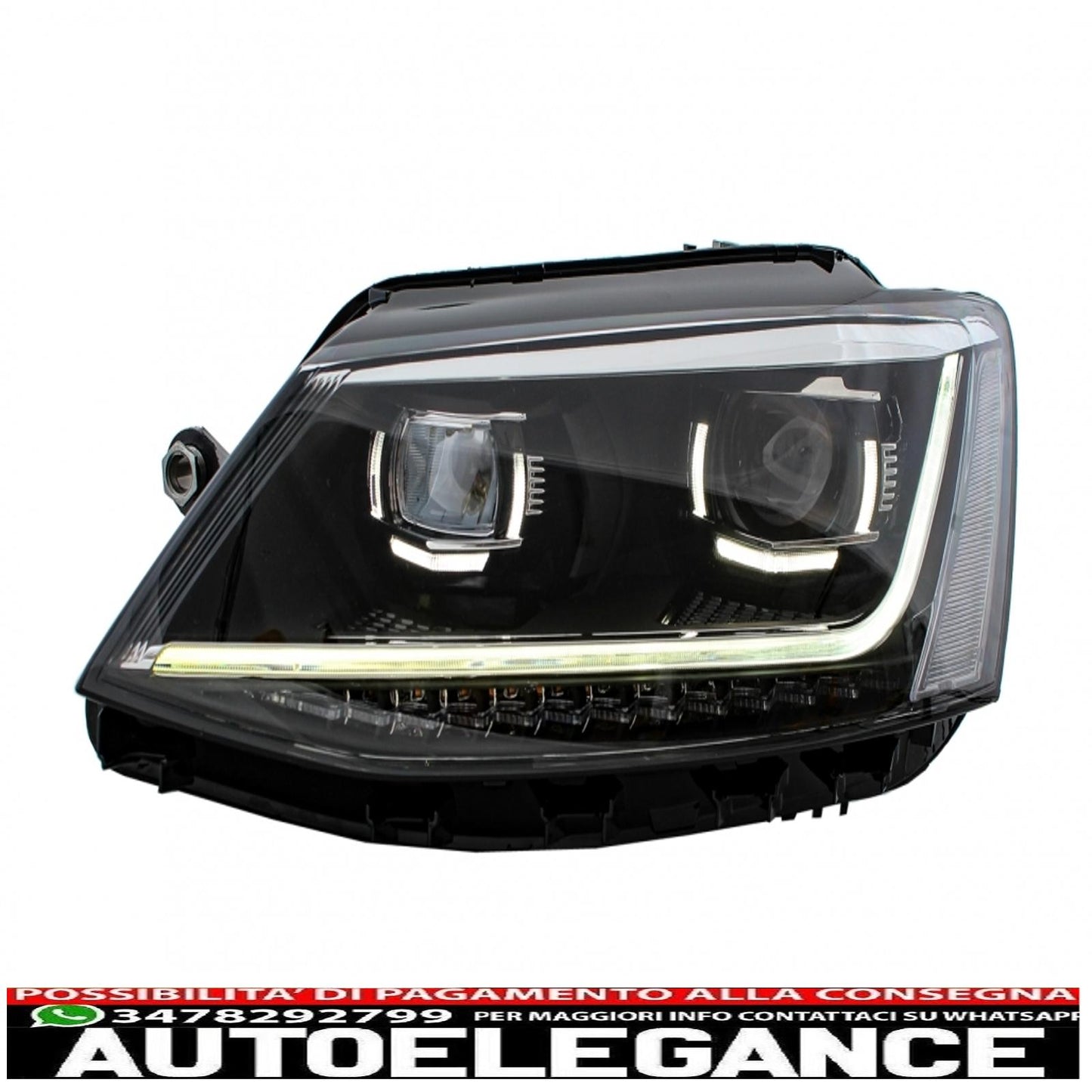 led drl headlights suitable for vw jetta mk6 vi (2011-2017) dynamic turn signals xenon matrix design 
