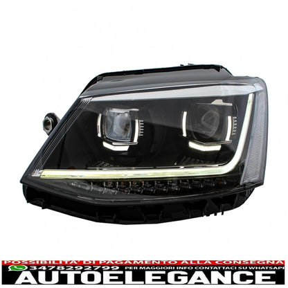 led drl headlights suitable for vw jetta mk6 vi (2011-2017) dynamic turn signals xenon matrix design 