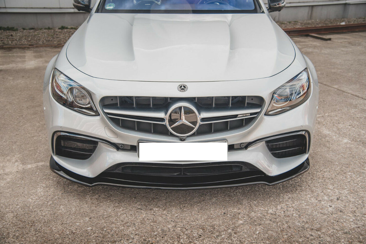 SPLITTER SUITABLE FOR MERCEDES E-CLASS W213 AMG E63 2016-2020 GLOSSY BLACK LOOK