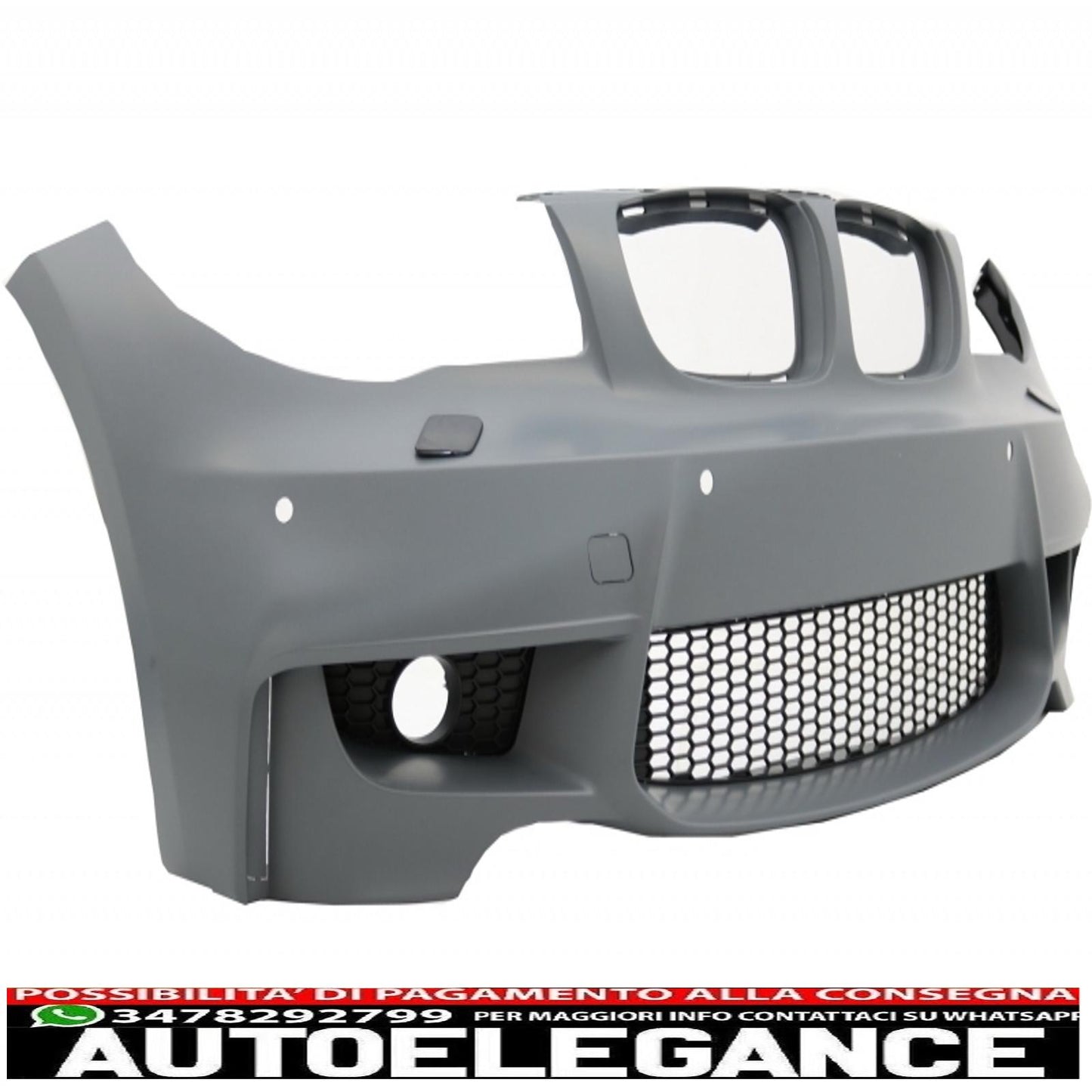 body kit suitable for bmw 1 series e81 e87 hatchback (2004-2011) m sport design with carbon fiber exhaust tips