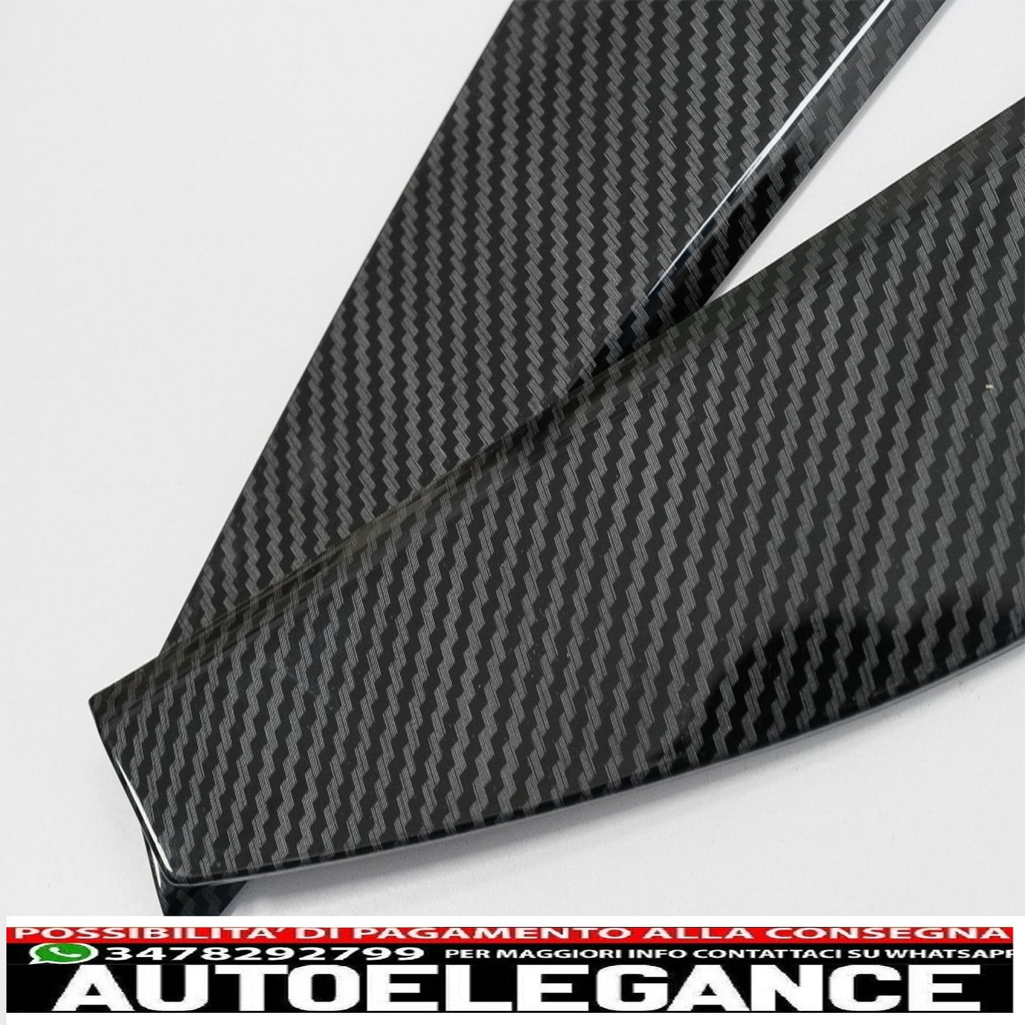 Copertura decorativa laterale del pannello della console centrale dell'auto, adatta per Mercedes Classe A W177 V177 (2018 in poi), carbonio AUTOELEGANCERICAMBI