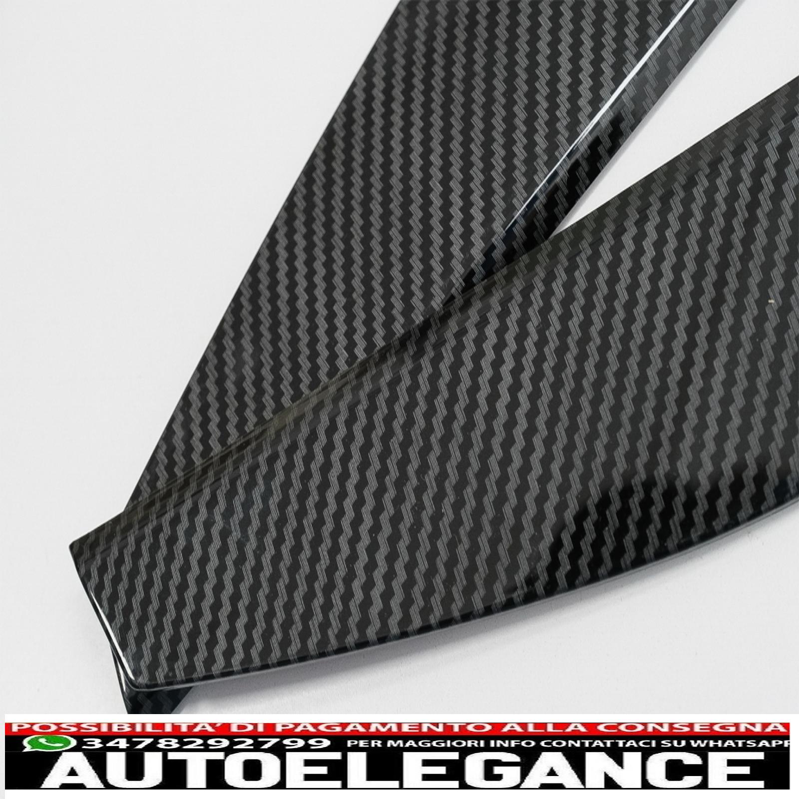 Copertura decorativa laterale del pannello della console centrale dell'auto, adatta per Mercedes Classe A W177 V177 (2018 in poi), carbonio AUTOELEGANCERICAMBI