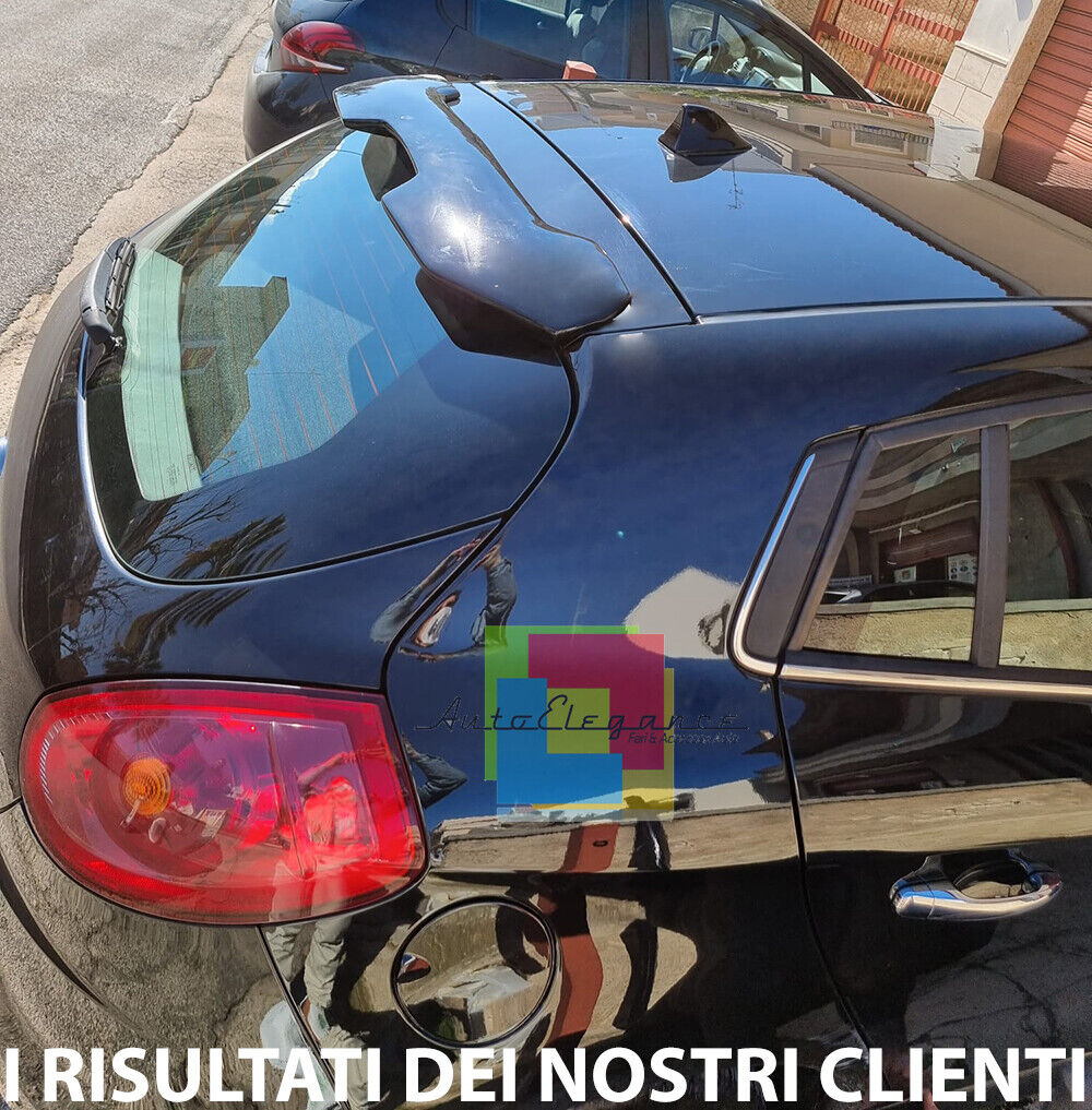ROOF SPOILER SUITABLE FOR FIAT BRAVO II 2007+ GLOSSY BLACK LOOK SPORTY DESIGN