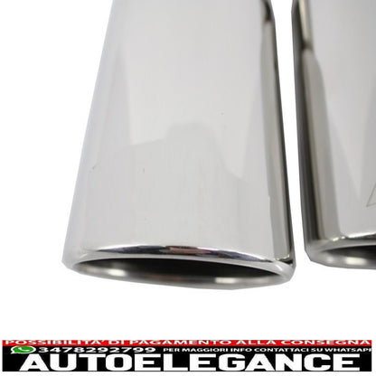 Exhaust muffler tips suitable for mercedes c class e class cls sl slk e63 c63 design 