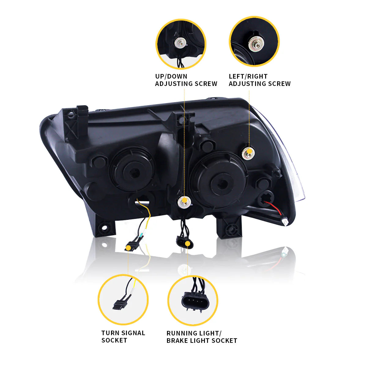 Fari per proiettori a doppio raggio per Dodge Charger 2011-2014 (versioni con guida a destra e sinistra)