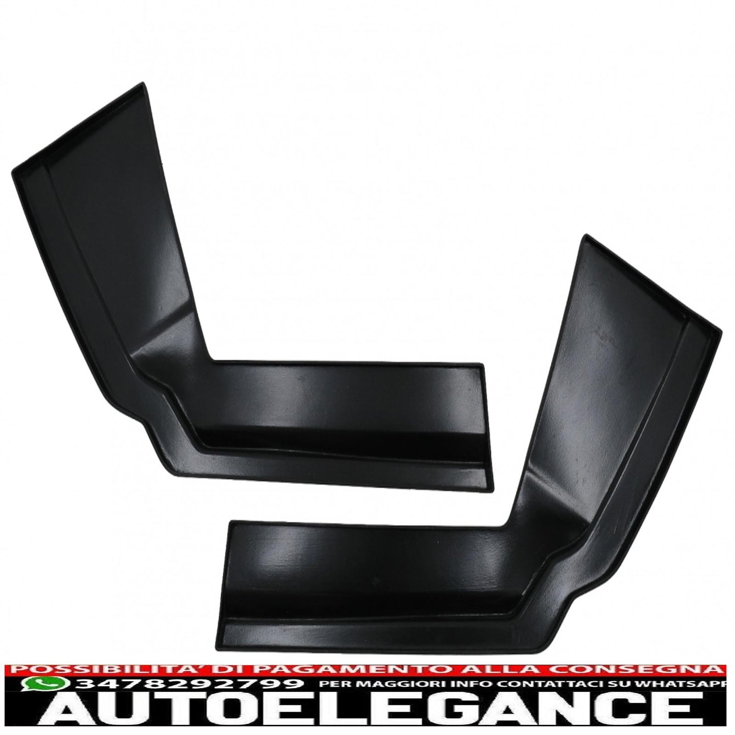 Alette sdoppiatori laterali paraurti posteriore adatte per alfa romeo giulia 952 (2016-2021) nero AUTOELEGANCERICAMBI