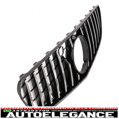 center grille suitable for mercedes s class coupe c217 (2014-2017) cabrio a217 (2015-2017) chrome stripes gt-r design panamericana