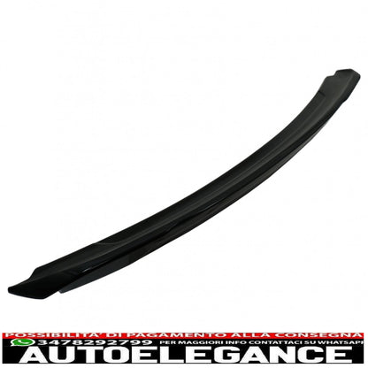 Spoiler per bagagliaio adatto per Ford Mustang MK6 VI sesta generazione (2015-2020) GT350 design nero pianoforte