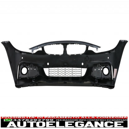 kit carrozzeria completo adatto per bmw serie 4 f32 f33 (2013-2017) design m-performance con parafanghi anteriori neri e cofano motore