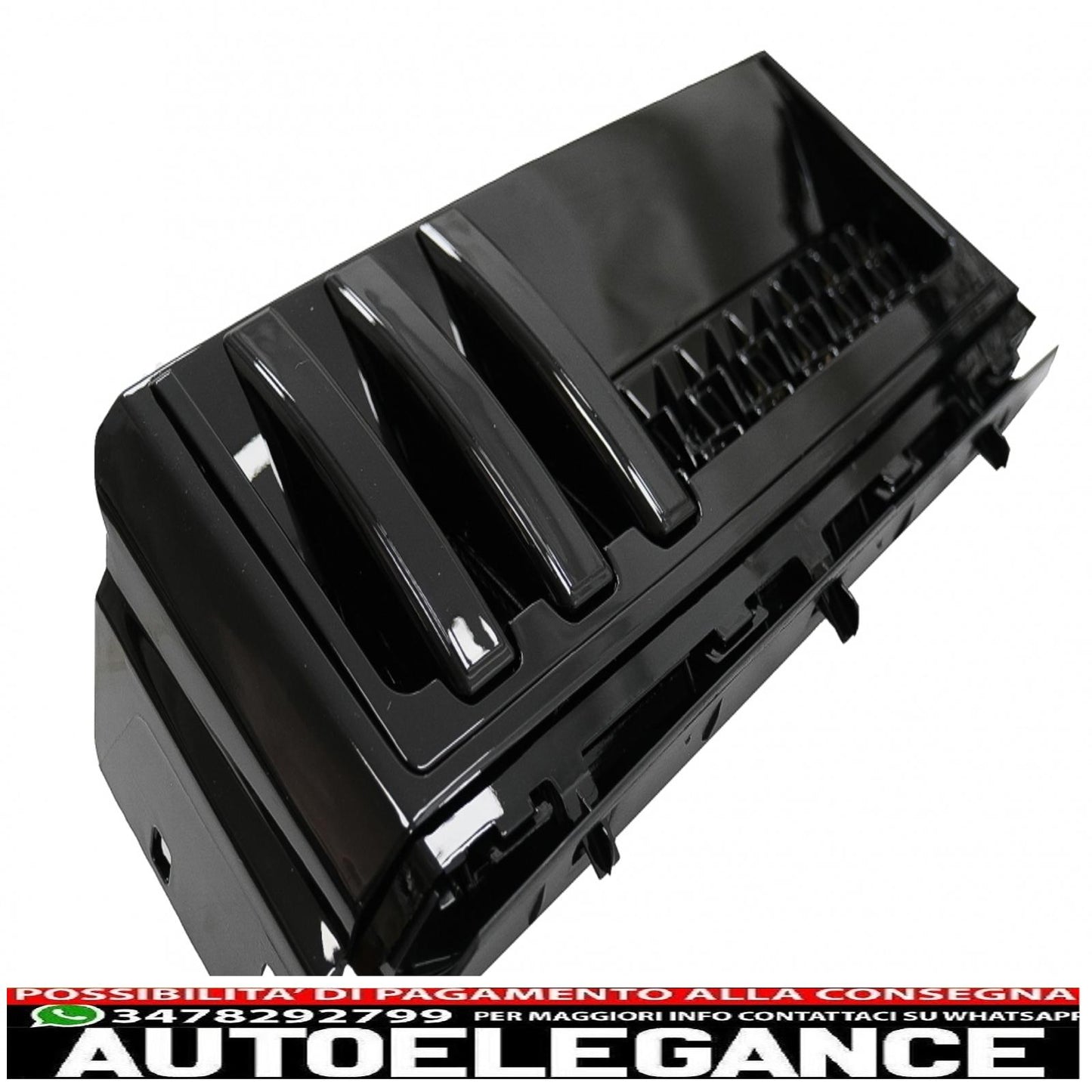 central grille and side vents assembly suitable for land rover vogue iii l322 (2006-2009) black grey autobiography supercharged edition