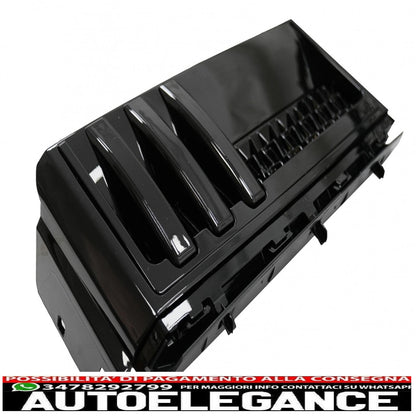 central grille and side vents assembly suitable for land rover vogue iii l322 (2006-2009) black grey autobiography supercharged edition