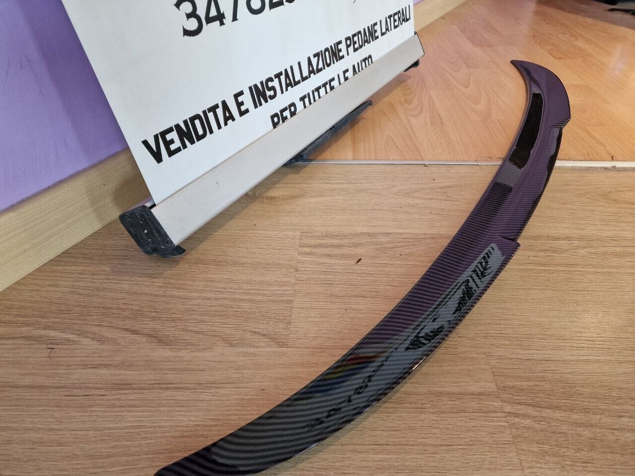 SPOILER POSTERIORE BMW SERIE 3 F30 BERLINA SUL COFANO LOOK M3 CARBONIO 09