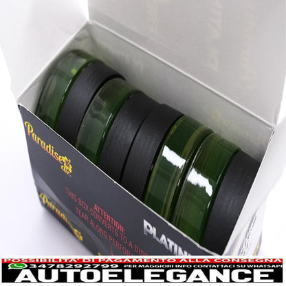 Paradise Fresh Air Ultimate Gel Air Freshener Platinum Series Eliminates Odors 4 Bamboo Jars 