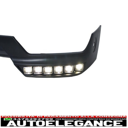 Front bumper spoiler led extension drl suitable for mercedes g class w463 (1989-2017) 