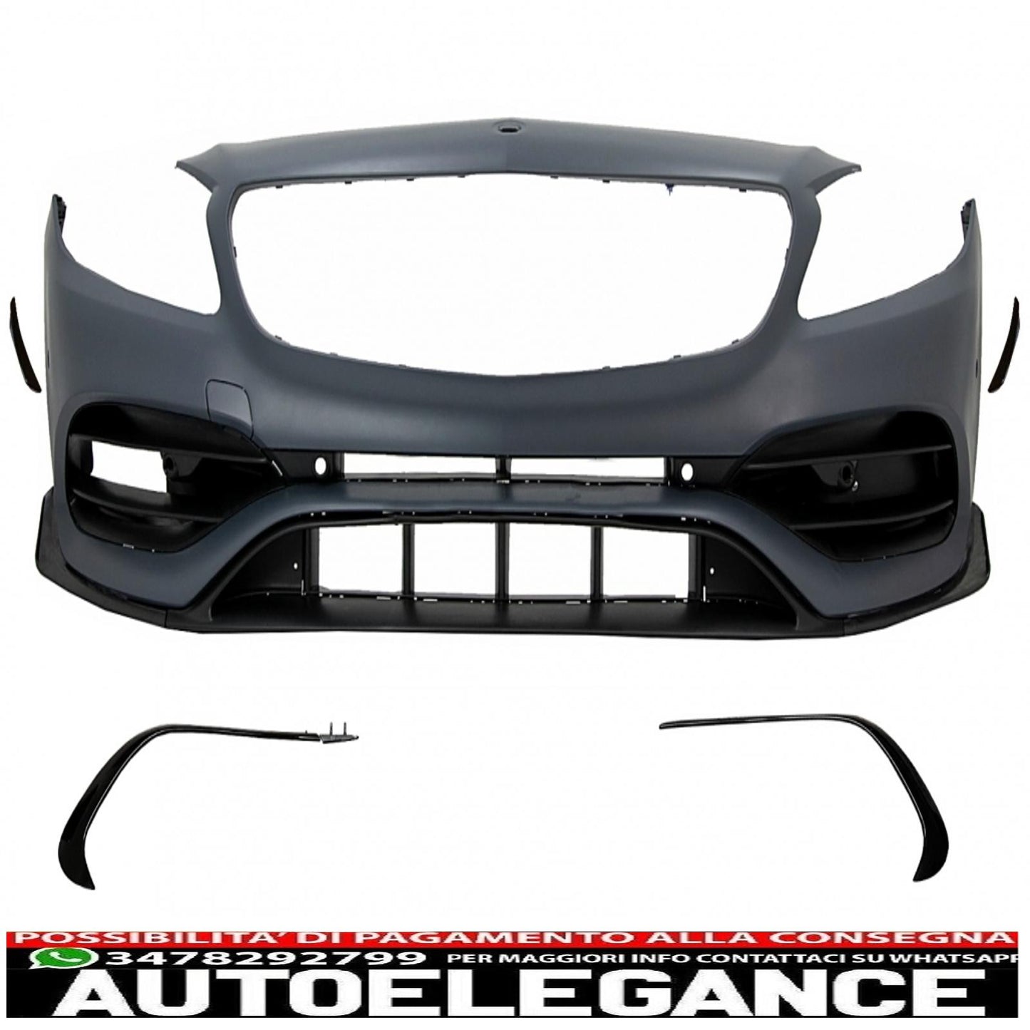 complete body kit with grille suitable for mercedes a-class w176 (2012-2018) restyling a45 design 