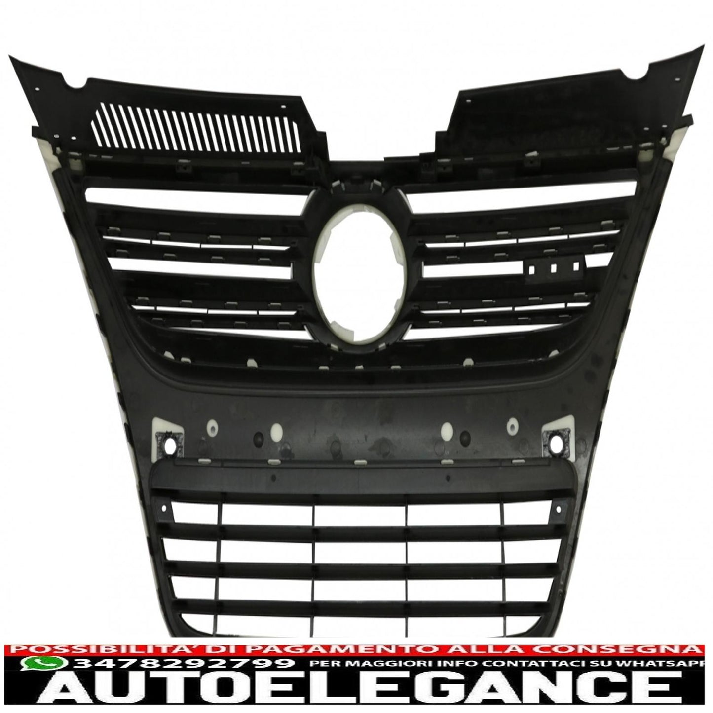 griglia anteriore adatta per vw passat 3c (2007-2010) aspetto alluminio argento