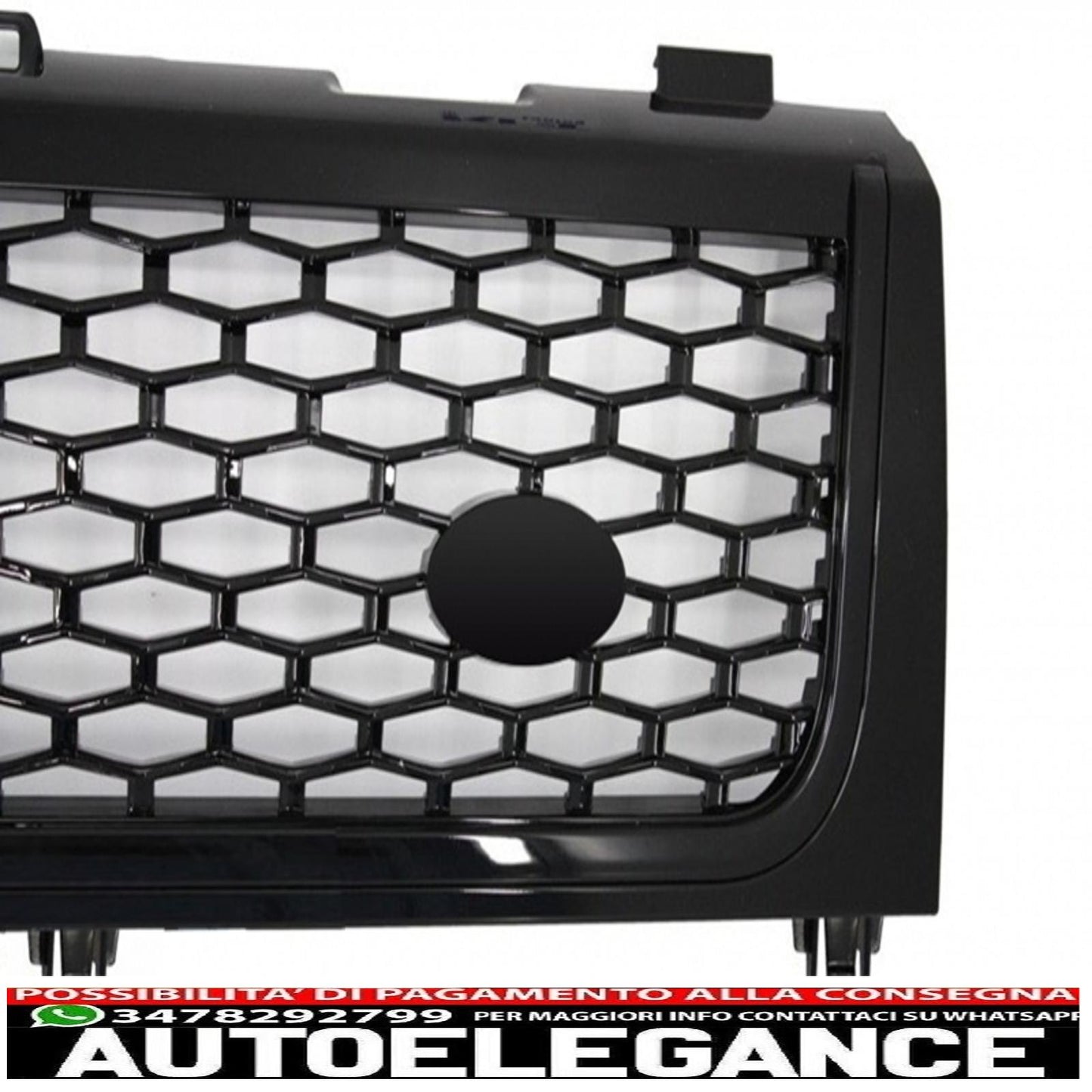 central grille with side vents suitable for land rover vogue iii l322 (2002-2005) all black autobiography supercharged edition
