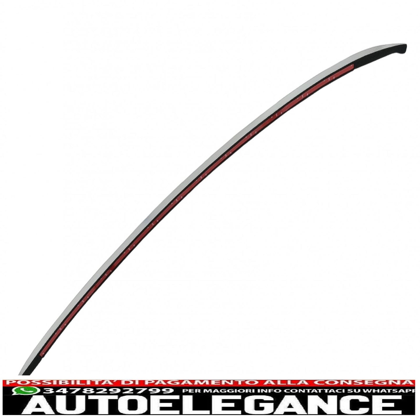 Decorative roof rails suitable for mercedes glc coupe c253 (2015-2019) aluminum
