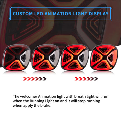 Fanali posteriori Full LED per Smart 453 Fortwo/Forfour 2015-2019 con animazione di avvio
