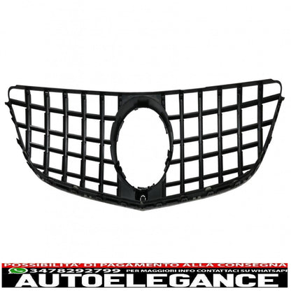 front grille suitable for mercedes e class c207 w207 a207 facelift (2013-2017) coupe cabrio gtr look black