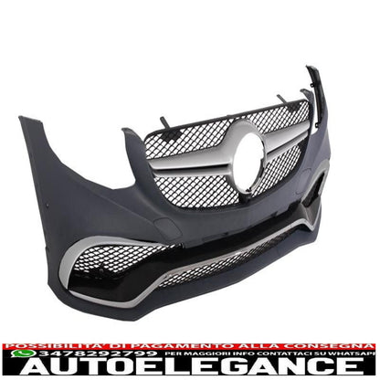 kit carrozzeria completo adatto per mercedes glc suv x253 (2015-07.2019) design glc63 con minigonne laterali