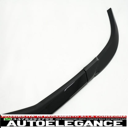 Front bumper lip suitable for mercedes c class w204 s204 c204 sport line facelift (2011-2015) piano black 