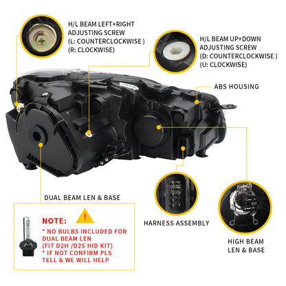 Dual Beam per Volkswagen Golf 6/MK6 2010-2014 (NON adatto per modelli Golf GTI e Golf R)