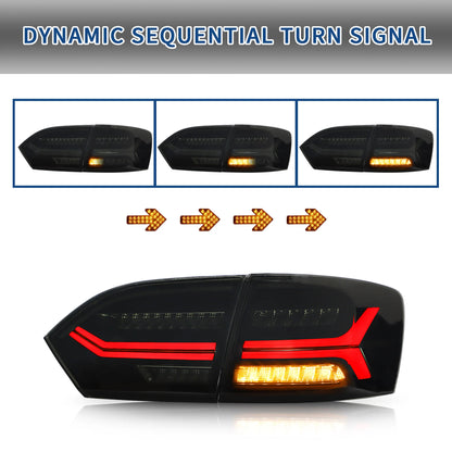 Fari con Demon Eye e luci posteriori per Volkswagen VW Jetta / Sagitar (NON GLI) 2012-2018