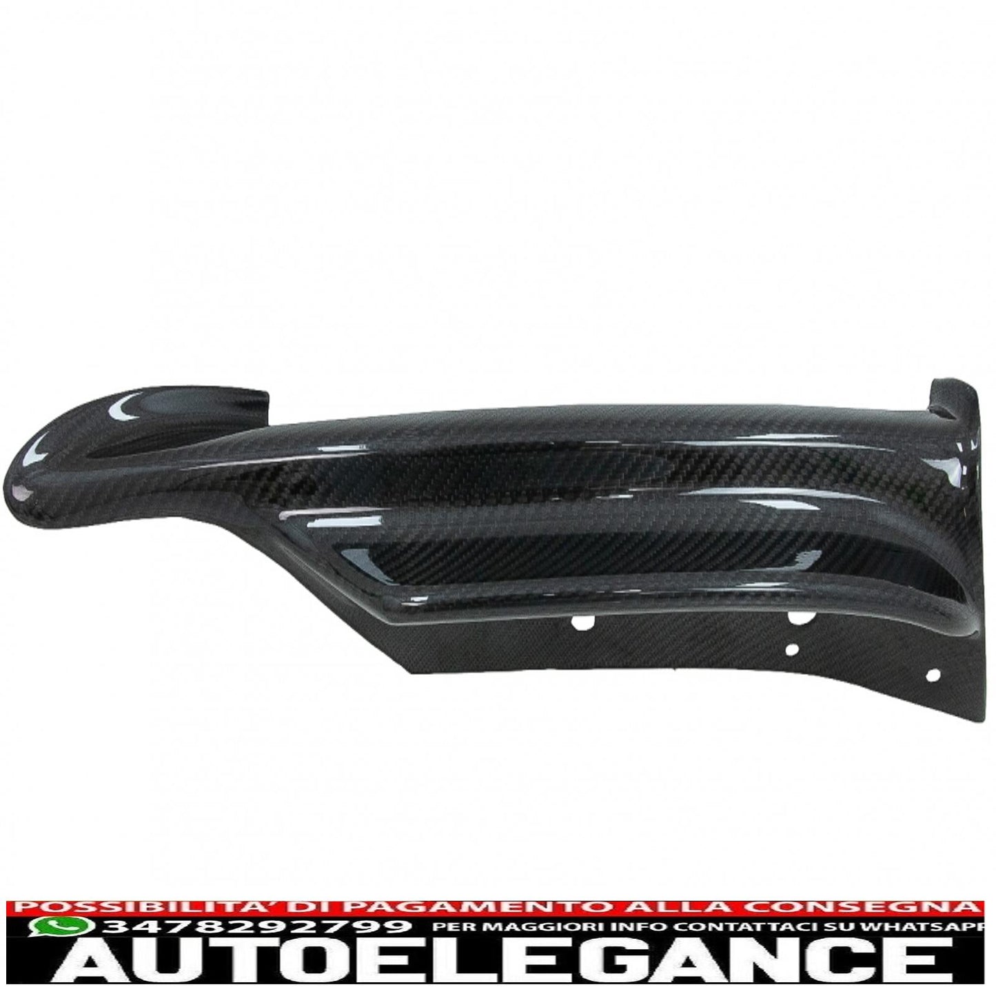 spoiler anteriore in carbonio adatto per bmw serie 3 e90 e91 berlina touring (2005-2008) solo paraurti m-tech