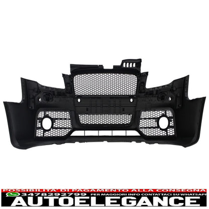 paraurti anteriore con griglia anteriore adatto per audi a4 b7 (2004-2008) rs4 design nero