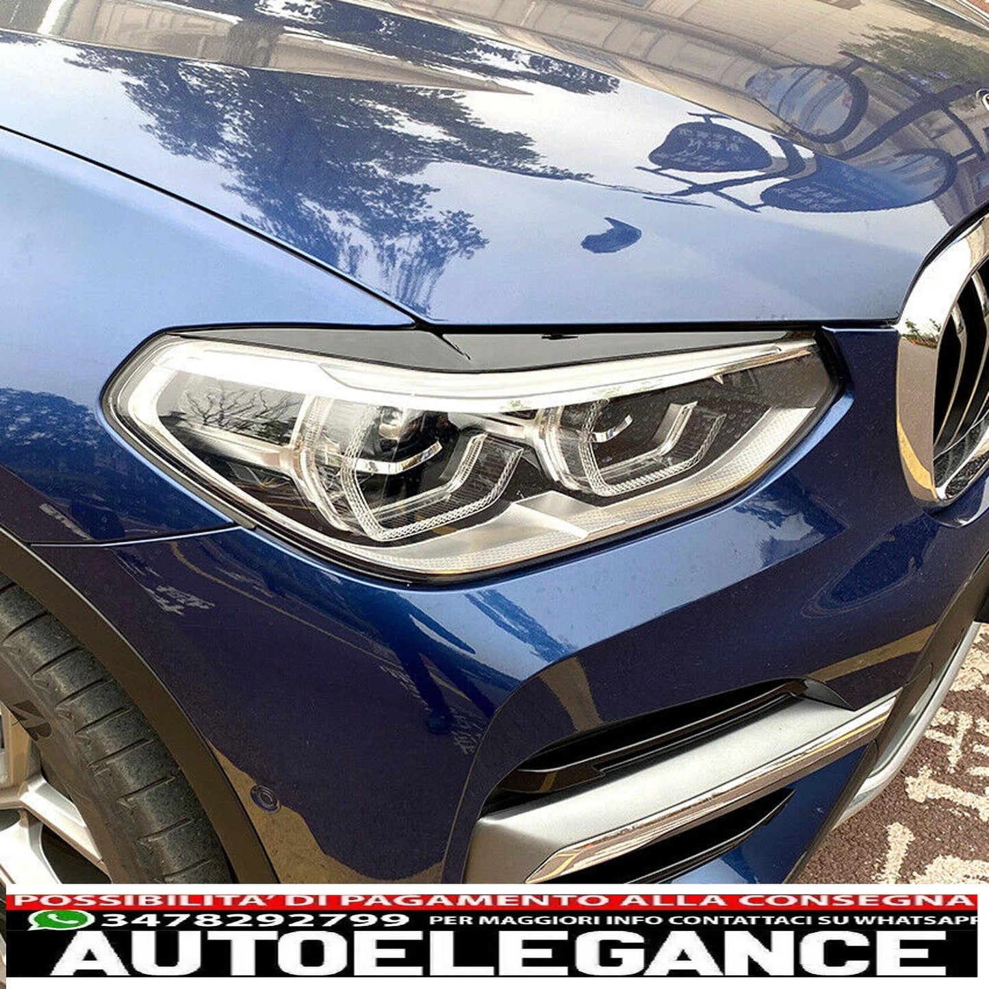 parafanghi grosso sguardo nero lucido per bmw