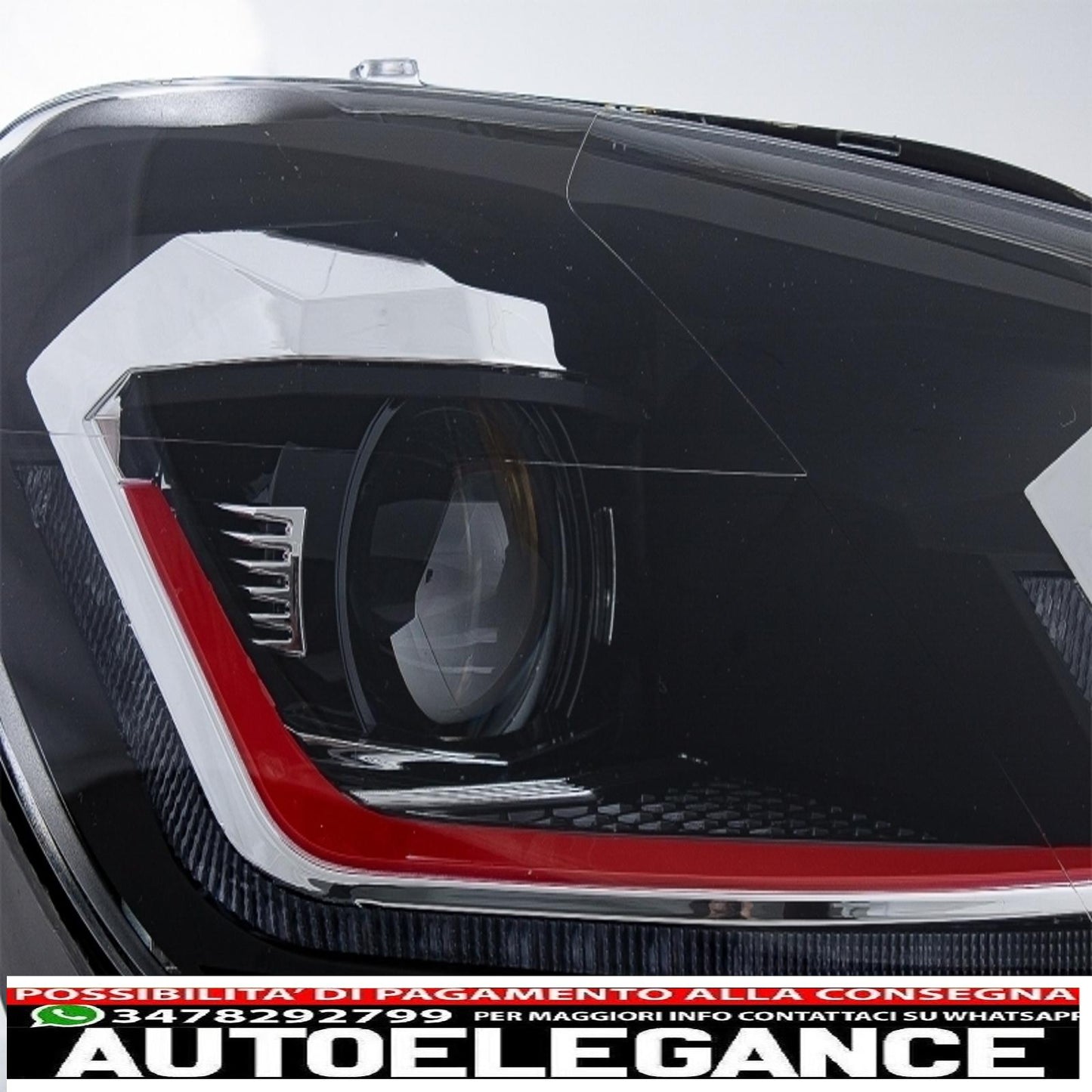 fari e fanali posteriori a led adatti per vw golf 6 vi (2008-2013) con restyling g7.5 gti look rossi fluenti indicatori di direzione sequenziali dinamici guida a sinistra