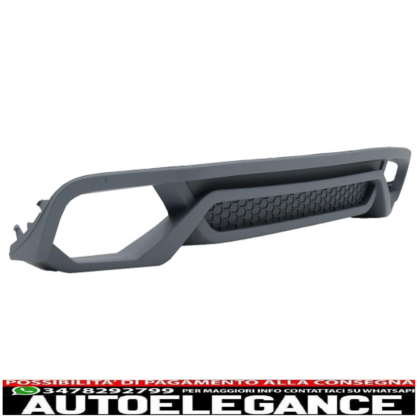 Diffusore a mantovana per paraurti posteriore con terminali di scarico e spoiler per bagagliaio, adatto per audi a4 b8 berlina restyling (2012-2015) ab-design