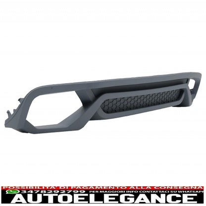 Diffusore a mantovana per paraurti posteriore con terminali di scarico e spoiler per bagagliaio, adatto per audi a4 b8 berlina restyling (2012-2015) ab-design