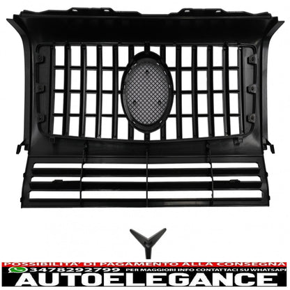 front grille suitable for mercedes g-class w463 (2002-2017) g63 gt-r panamericana design