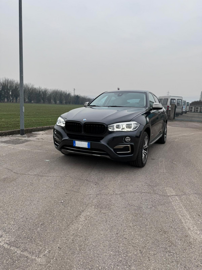 GRIGLIA ADATTA PER BMW X5 F15 X6 F16 2013-2018 DOPPIA FASCIA LOOK NERO LUCIDO