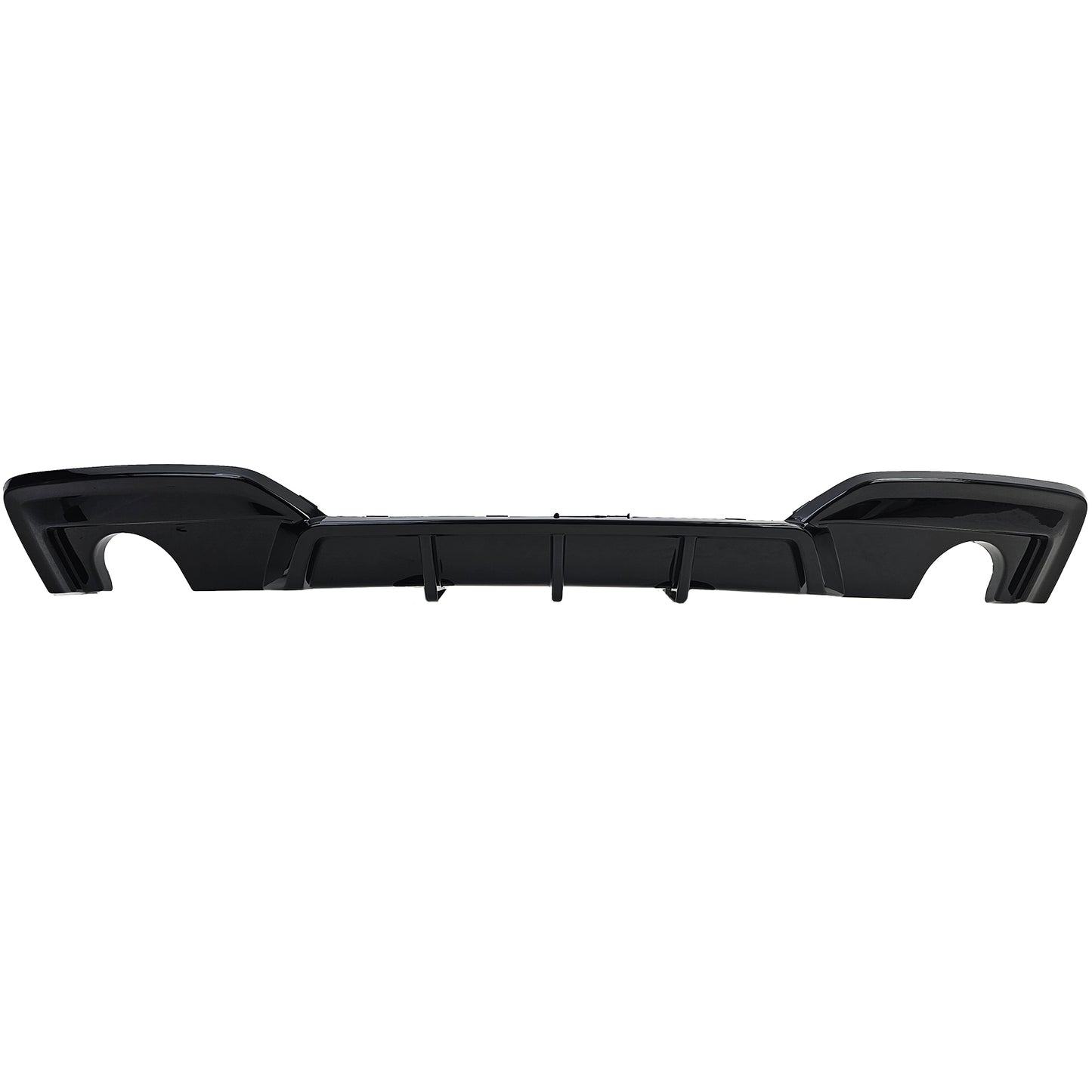 DIFFUSORE POSTERIORE 1+1 ADATTO PER BMW SERIE 6 F12 F13 F06 LOOK NERO LUCIDO