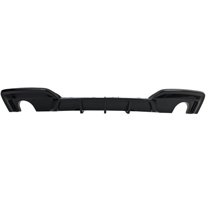 DIFFUSORE POSTERIORE 1+1 ADATTO PER BMW SERIE 6 F12 F13 F06 LOOK NERO LUCIDO