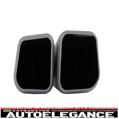exhaust tips muffler tips suitable for porsche cayenne 958 (2011-up) cayenne s, cayenne turbo, cayenne turbo s,