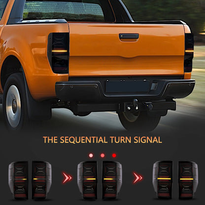 Luci posteriori a LED per Ford Ranger T6 2012-2018 (PX MKII, Base, XL, XLT, Limited) (non per modelli USA)