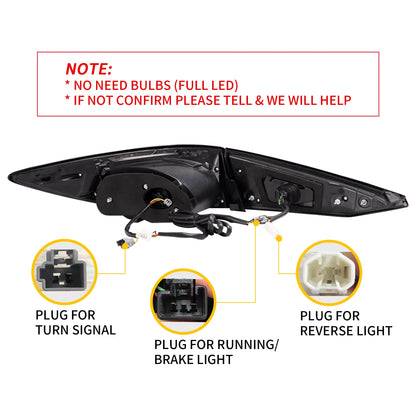 Fanali posteriori Full LED per Mazda 3 Axela Sedan 2014-2018 (segnali di direzione sequenziali con illuminazione dinamica di benvenuto)
