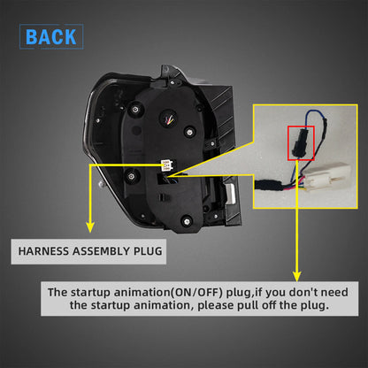 Fanali posteriori a LED completi per Toyota 4Runner 2014-2021 con animazione dinamica di avvio (magazzino USA e Canada)