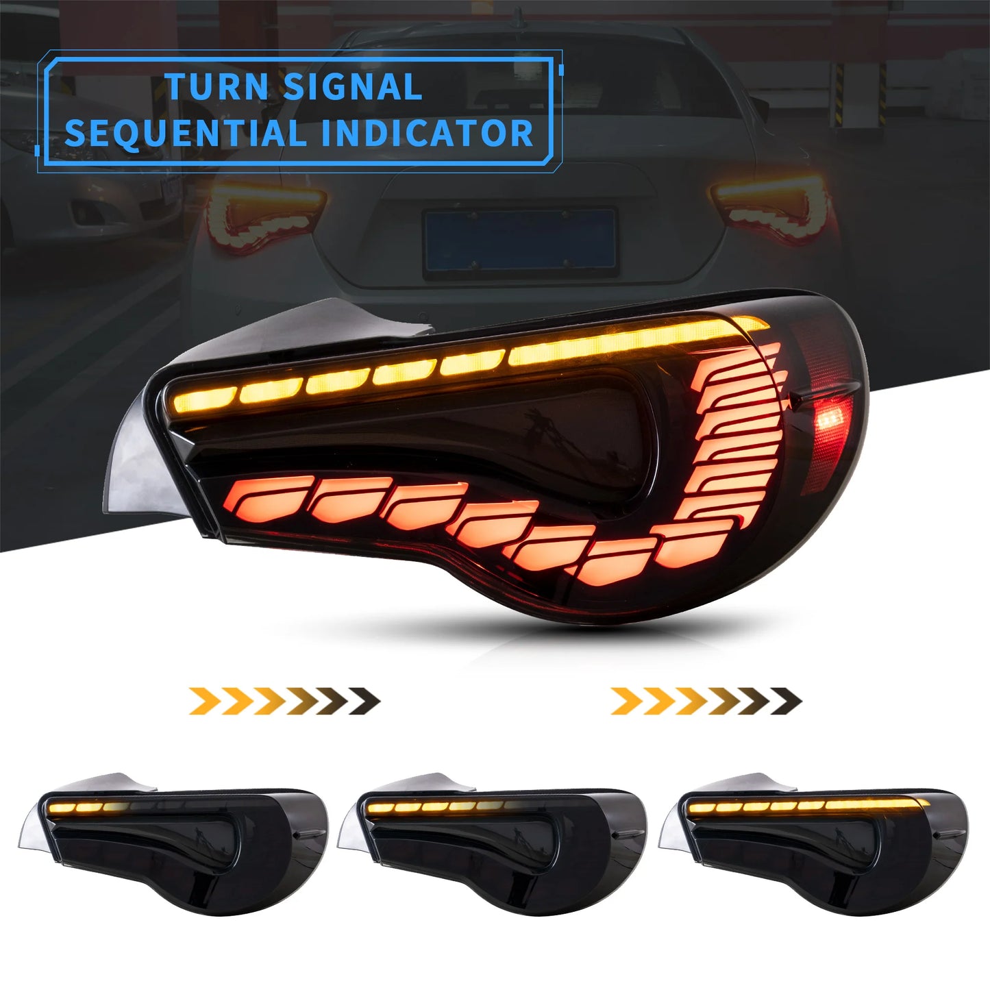 Fanali posteriori a LED completi per Toyota 86 2012-2021 Scion FR-S 2013-2021 Subaru BRZ 2013-2021